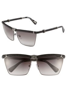 Lanvin Genuine Snakeskin Swarovski Crystal Sunglasses - Lyst