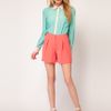 Oasis Oasis Contrast Trim Shirt in Blue (aqua) - Lyst