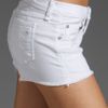 Rag & Bone The Mila Short in White (bright white destroyed) - Lyst