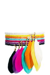 River Island River Island Feather and Bead Bracelet Pack