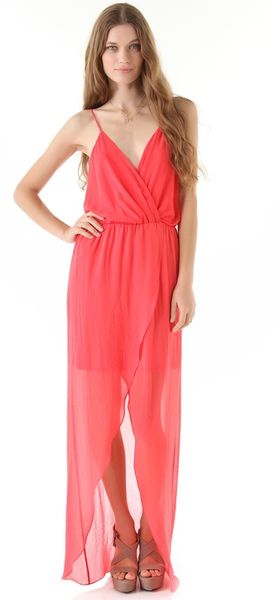 Rory Beca Jones Wrap Gown in Red - Lyst