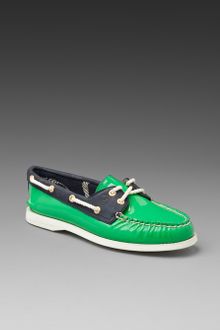 Sperry Top-sider 2-Eye Patent Boat Shoe - Lyst