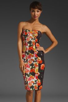 Tracy Reese Strapless Dress - Lyst