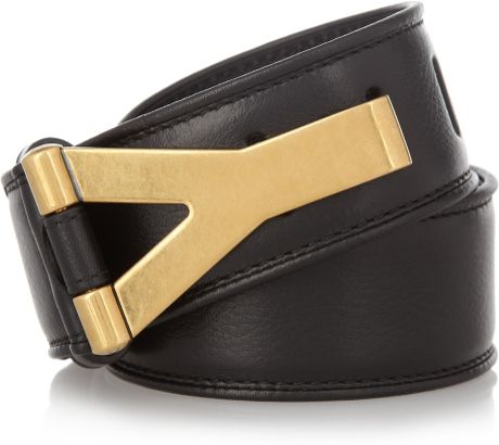 YVES SAINT LAURENT Chyc leather waist belt