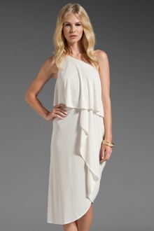 BCBGMAXAZRIA Asymmetrical Hem Dress - Lyst