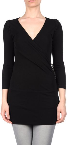 Liu Jo Short Sleeve Tshirt in Black - Lyst