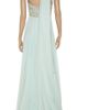 Marchesa Embellished Silk Chiffon Gown in Blue (mint) - Lyst