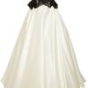 Marchesa Lasercut Silk Twill and Organza Gown in White - Lyst