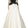 Marchesa Lasercut Silk Twill and Organza Gown in White - Lyst