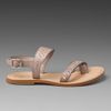 Mcq By Alexander Mcqueen Flat Sandal in Beige (nude) - Lyst