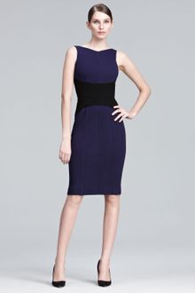 Narciso Rodriguez Contrastwaist Sheath Dress - Lyst