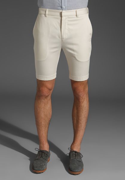 Richard Chai Biker Shorts in Beige for Men (cream) - Lyst
