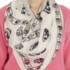 Alexander Mcqueen Skullprint Silkchiffon Scarf in Black (ivory) - Lyst