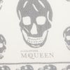 Alexander Mcqueen Skullprint Silkchiffon Scarf in Black (ivory) - Lyst