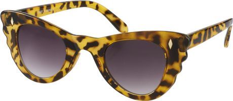 Asos Asos Butterfly Cat Eye Sunglasses in Animal (tortoise) - Lyst
