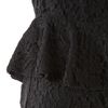Dkny Lace Peplum Dress in Black - Lyst