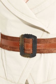 Donna Karan New York Collection Rectangular Buckle Belt - Lyst