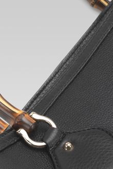 Gucci Diana Bamboo Handle Black Leather Tote - Lyst