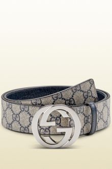 Gucci Belt with Interlocking G Buckle - Lyst