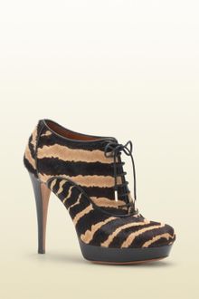 Gucci Betty Laceup High Heel Platform Bootie - Lyst
