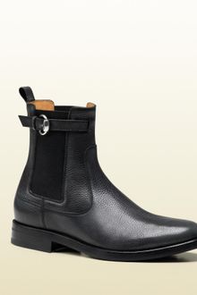 Gucci Buckle Bootie - Lyst