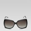 Gucci Large Square Frame Sunglasses with GG Logo and Web On Temples in Gray (black) - Lyst