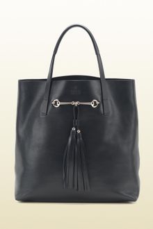 Gucci Park Avenue Leather Horsebit Tote - Lyst