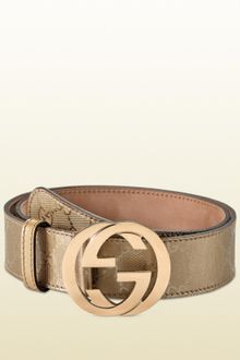 Gucci Belt with Interlocking G Buckle - Lyst