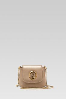 Gucci Metallic Antique Rose Leather Chain Shoulder Bag - Lyst