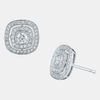 Kwiat Silhouette Diamond Stud Earrings in White (white gold) - Lyst