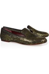 Marc By Marc Jacobs Sequined Leather Loafers