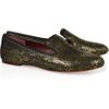 Marc By Marc Jacobs Sequined Leather Loafers in Gold - Lyst