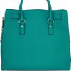 Michael By Michael Kors Hamilton Large Texturedleather Tote in Blue (aqua) - Lyst