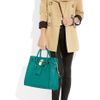 Michael By Michael Kors Hamilton Large Texturedleather Tote in Blue (aqua) - Lyst