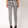 River Island River Island Stripe Spot Skinny Jean in Black - Lyst