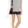 Theory Leather Shorts in Black - Lyst