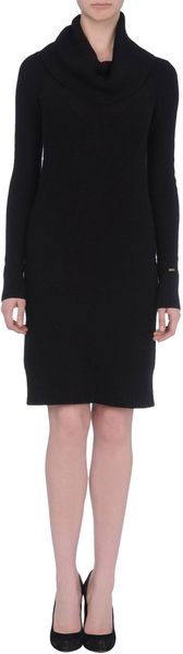 Tommy Hilfiger Short Dress in Gray (grey) - Lyst