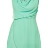 Topshop Cowl Neck Wrap Dress By Wal G in Green (mint) - Lyst
