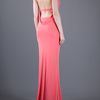 Alexander Mcqueen Halterneck Dress in Pink (coral) - Lyst