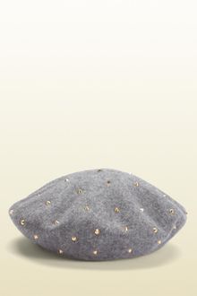 Gucci Beret with Stud Detail - Lyst