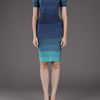Hervé Léger Johanna Ombre Dress in Blue (aqua) - Lyst