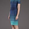 Hervé Léger Johanna Ombre Dress in Blue (aqua) - Lyst