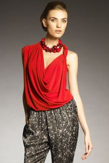 Lanvin Draped Halter Top - Lyst