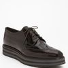 Prada Double Sole Wingtip in Brown for Men - Lyst