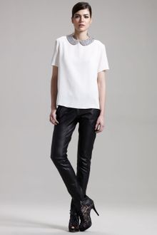 The Row Leather Zip Leggings - Lyst