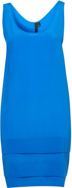 Topshop Tiered Vest Dress By Boutique in Blue - Lyst