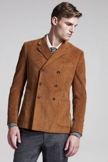 Band Of Outsiders Double breasted Corduroy Blazer - Lyst