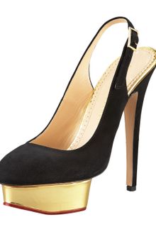 Charlotte Olympia Mirror-platform Slingback Pump - Lyst
