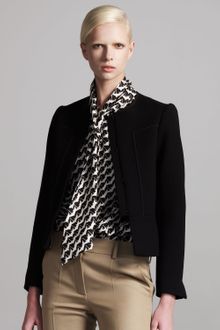 Chloé Cropped Wool Jacket - Lyst