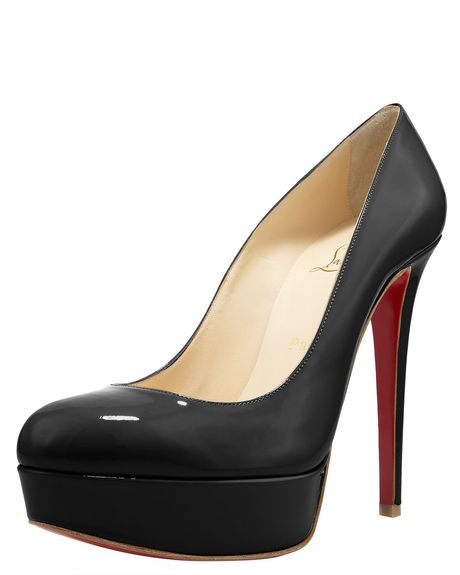 Christian Louboutin Doubleplatform Pump in Black - Lyst